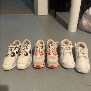 Kids White and Black Sneakers